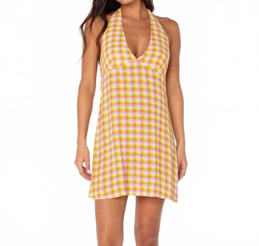 NEW ROXY women's beach day dress in yellow
